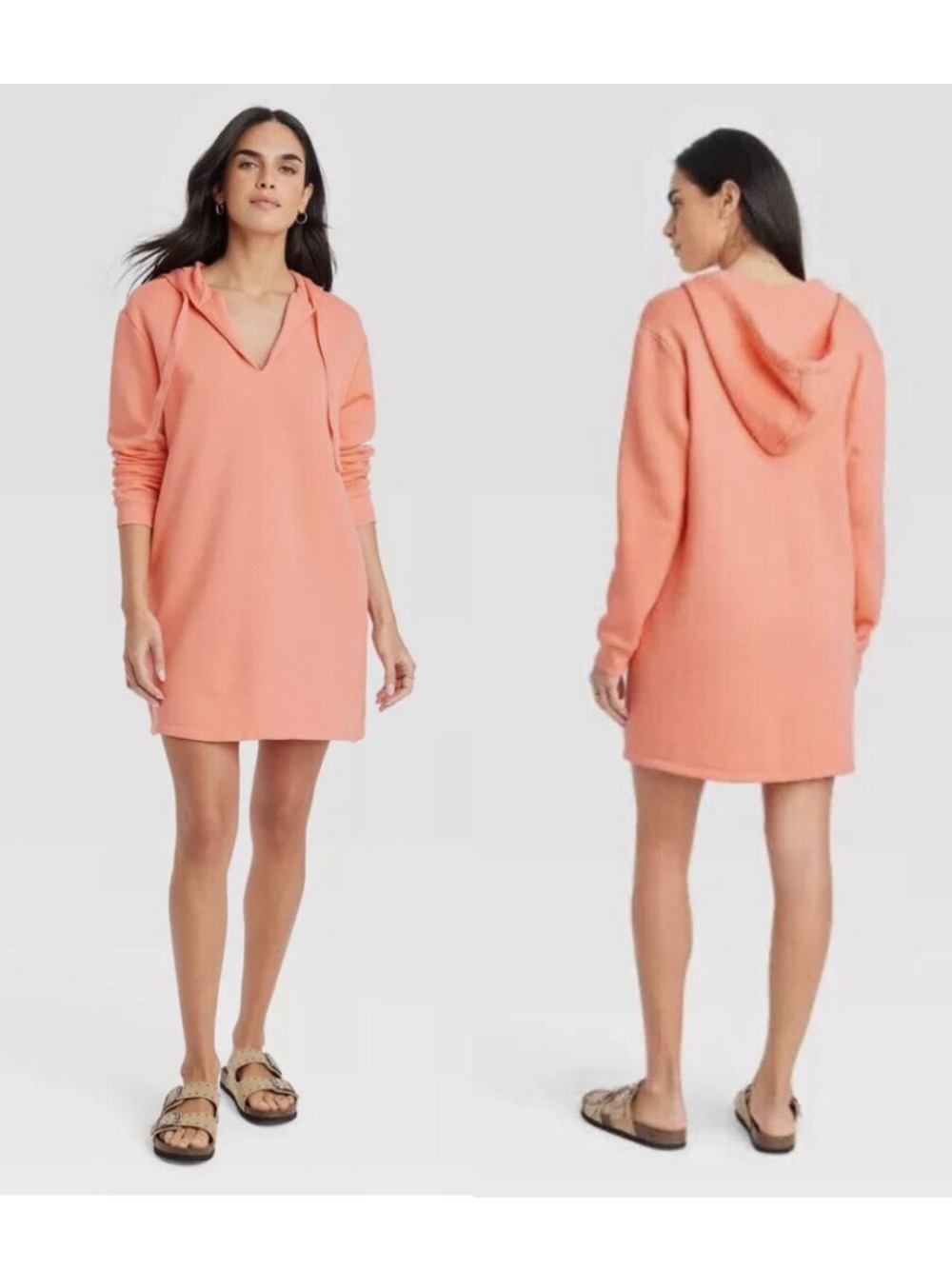 Universal Thread Hooded Sweatshirt Dress Sz M